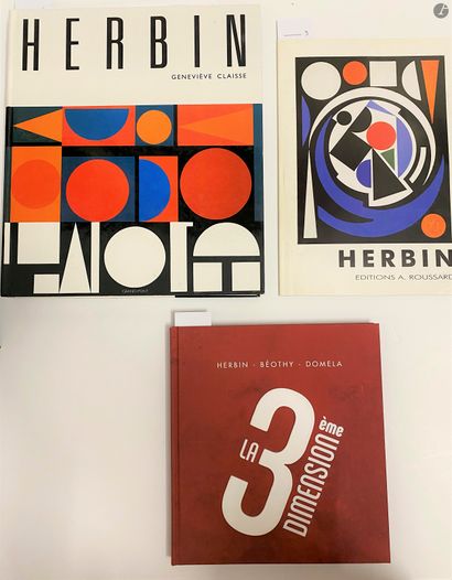 null Set of 13 monographic books and exhibition catalogs: 

- Auguste HERBIN

-Kumi...