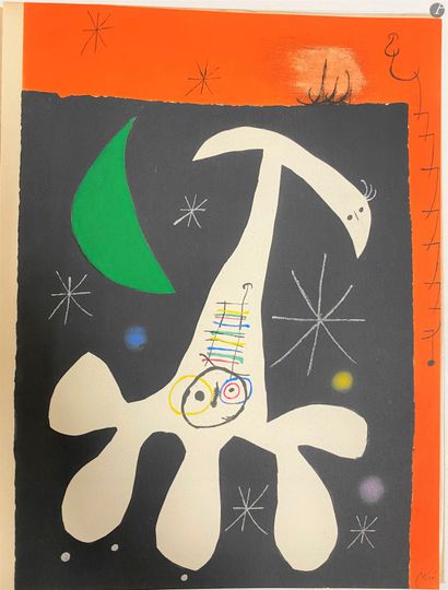  Juan MIRO, oiseau solaire, oiseau lunaire, étincelles, Pierre Matisse Gallery, New...
