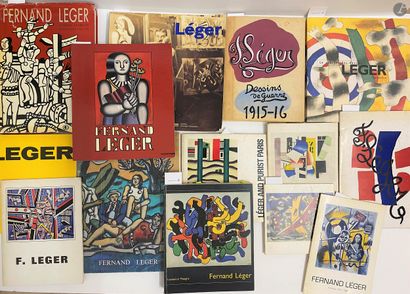 null Set of 16 monographic books and exhibition catalogs: 

- Fernand LEGER including...