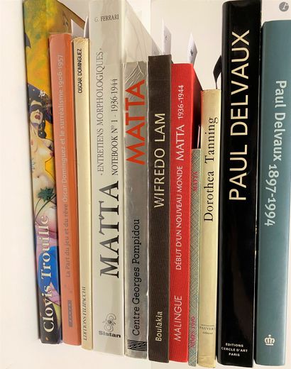 Ensemble de 11 ouvrages monographiques et catalogues d'exposition : 
- Wilfredo...