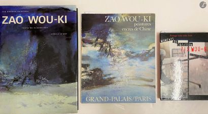 
Zao WOU-KI: ensemble de 3 ouvrages dont...