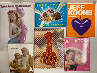 null Jeff KOONS: ensemble de 6 ouvrages monographiques, catalogues d'exposition et...