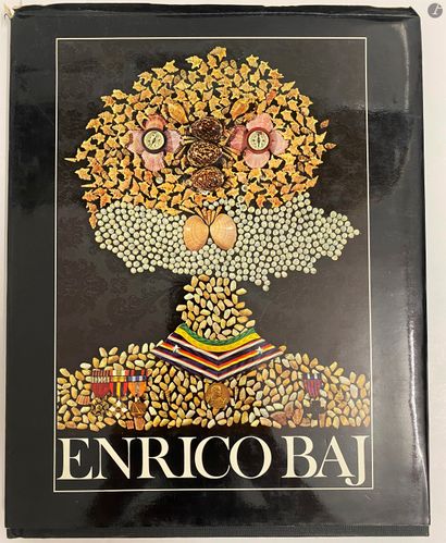 null Set of 5 monographic books and exhibition catalogs: 

- Enrico BAJ including...