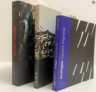 Set of 3 books : 

- Antonio SAURA, the printed...