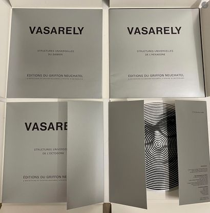 null VASARELY : Ensemble de 6 ouvrages monographiques et catalogues d'exposition...