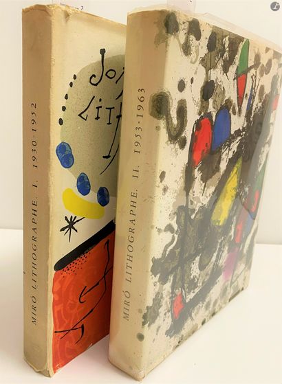  MIRO, Joan Miro Lithographe, 2 volumes : 
- Vol I (1930-1951), Michel Leiris, Fernand...