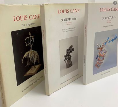  Ensemble de 3 ouvrages :

- Louis CANE, Les sculptures, 1978-1988, exposition du... Gazette Drouot