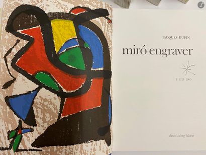 null MIRO, graveur, Jacques Dupin et Ariane Lelong-Mainaud , 4 volumes, Daniel Lelong...