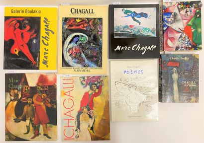  Marc CHAGALL : ensemble de 11 ouvrages monographiques et catalogues d'expositio...