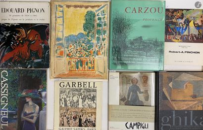  Ensemble de 14 ouvrages monographiques et catalogues d'exposition : 
- Augustin...