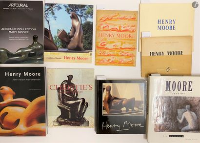 null Set of 23 monographic books, exhibition catalogs and sales catalogs: 

- Henry...