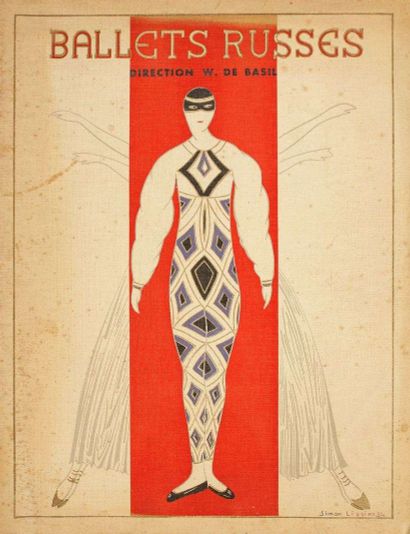 null DANSE. Programme des Ballets Russes, direction W. de Basil, juin 1934. Illustrations...