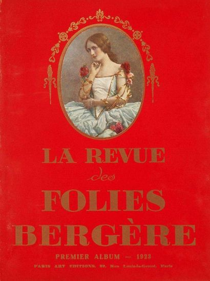 null FOLIES BERGÈRE. Recueil des 10 programmes-albums illustrés, 1923-1932 ; cartonnage...