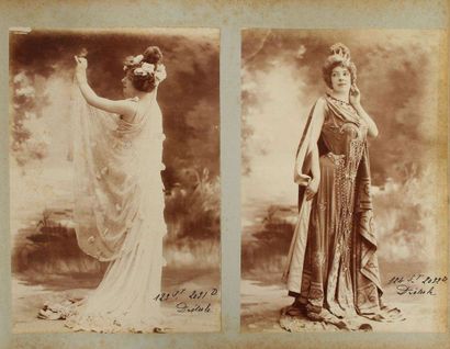 null COMéDIENNES ET éLéGANTES (Théâtre des Variétés. Folies Bergère), c. 1890. Mabel...