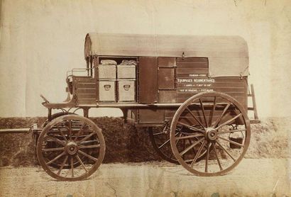 null TRANSPORTS, c. 1870-1880. Chariot télégraphique. Voiture du Trésor et des Postes....