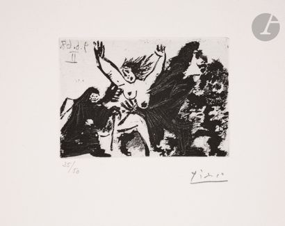 null Pablo Picasso (1881-1973) 
Enlèvement, à pied, avec la Célestine. (Les 347,...
