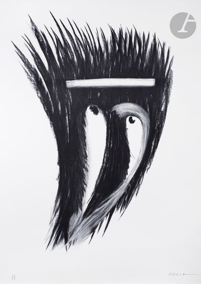 null Philippe Starck (né en 1949) 
Sans titre. (Pl. pour l’album Étrangetés, galerie...
