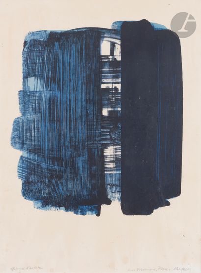 null Pierre Soulages (1919-2022) 
Lithograph n° 33. 1974. Lithograph. At sight :...