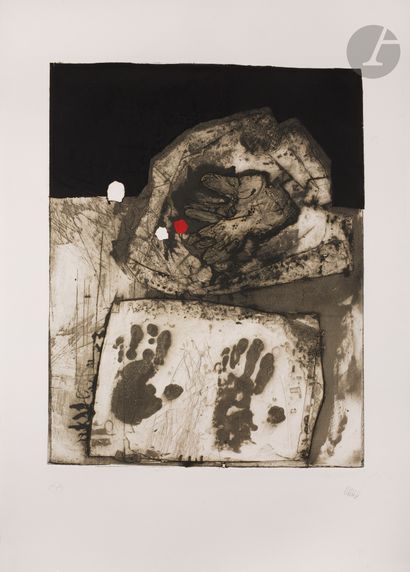 null Antoni Clavé (Spanish, 1913-2005) 
Glove and handprint. 1992. Etching, aquatint...