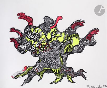 null Niki de Saint-Phalle (1930-2002) 
The Tree. 1969. Serigraphy in colors. On view:...