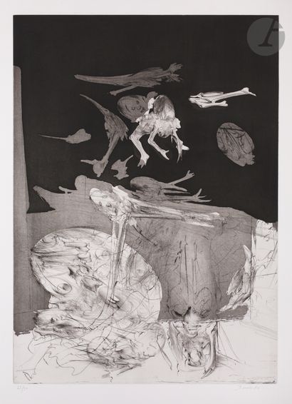 null Dado (Miodrag Đurić, known as) (Montenegrin, 1933-2010) 
Untitled. 1980. Drypoint...