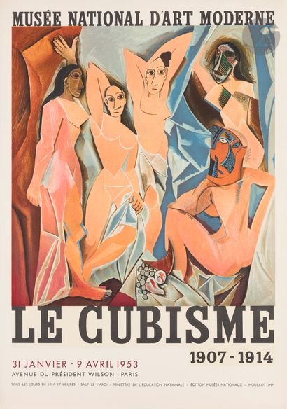 null Pablo Picasso (1881-1973) (d’après) 
Le Cubisme 1907-1914. Affiche pour une...
