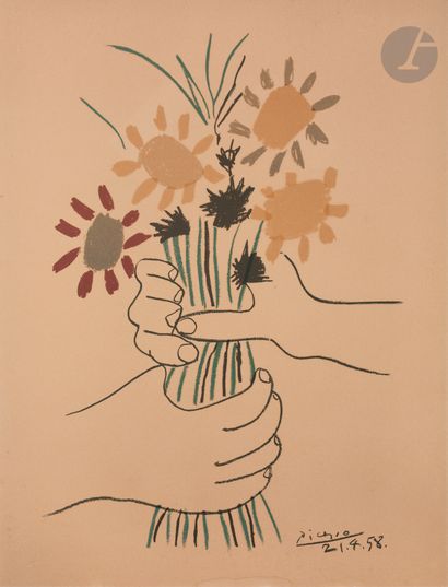 null Pablo Picasso (1881-1973) (after) 
Paz. Estocolmo. Lithograph after a work of...