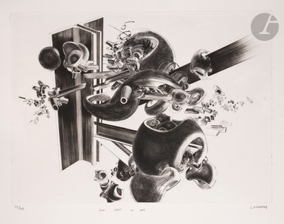 null François Lunven (1942-1971) 
She was 14 years old. About 1970. Etching and drypoint....