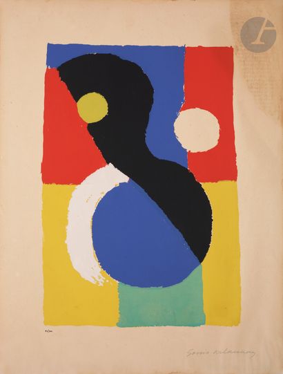 null Sonia Delaunay (1885-1979) (after) 
Composition, colored rhythm (Pl. for an...