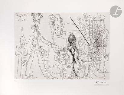 Pablo Picasso (1881-1973) 
Dans l’atelier...