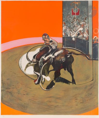 null Francis Bacon (britannique, 1909-1992) 
Étude pour une corrida. 1971. Lithographie....