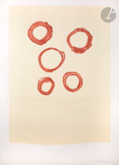 null Robert Motherwell (American, 1915-1991) 
Five Circles. 1972. Lithograph. The...