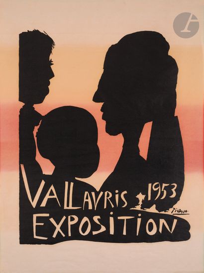 null Pablo Picasso (1881-1973) (d’après) 
Exposition Vallauris 1953. Affiche. 1953....