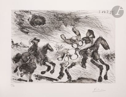 null Pablo Picasso (1881-1973) 
Storm, kidnapping, pursuit. (The 347, pl. 105). May...