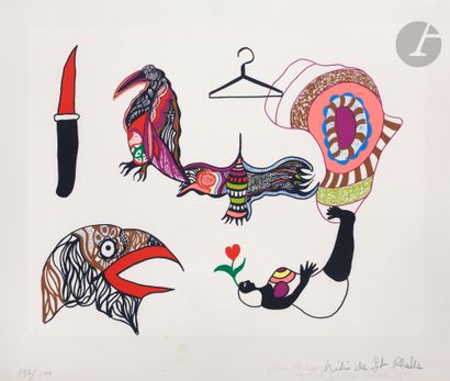 null Niki de Saint-Phalle (1930-2002) Help. 1969. Silkscreen in color. At sight :...