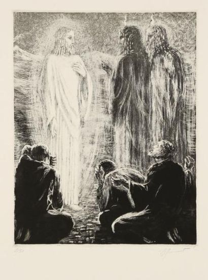 Raphaêl Maurice DROUART (1884-1972) Jésus parmi ses disciples (La Transfiguration)....