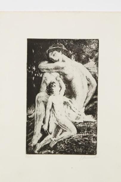 Raphaêl Maurice DROUART (1884-1972) Nymphes aux voiles ; Vénus et l'Amour ; Bellérophon...