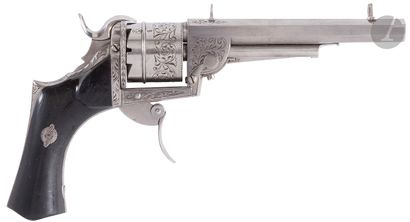 Deluxe Loron system pinfire revolver, engraved,...
