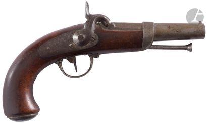null Pistolet d’officier de Gendarmerie modèle 1836.
Canon rond, rayé, à pans au...