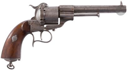 Revolver Lefaucheux type 1858 à broche, six...