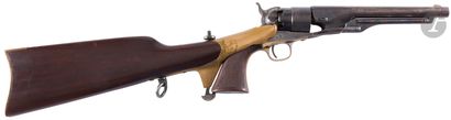 null Revolver carabine Colt modèle 1860 Army à percussion, six coups, calibre .44.
Canon...
