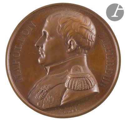 null « MÉMORIAL DE SAINTE-HÉLÈNE ».
Médaille au profil de Napoléon Ier par Bovy....