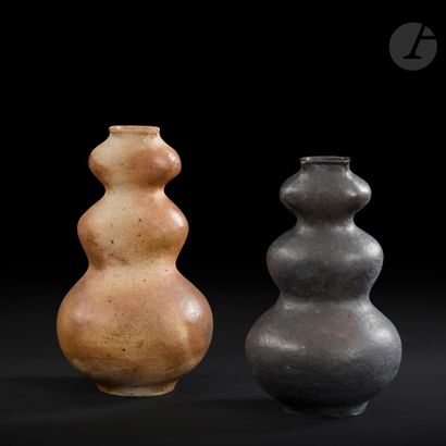 null JEAN LERAT (1913-1992) - COLLECTION LERATSans
fin, 1961Two
polylobed vases forming...