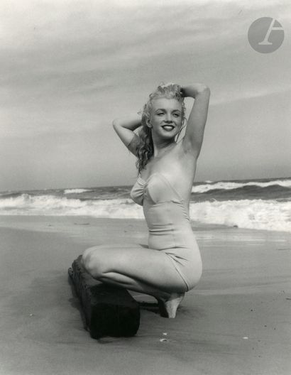 null André de Dienes (1913-1985) 
Marilyn Monroe, Tobay Beach. Long Island, 1949.
Pigment...