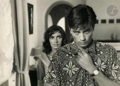null Photographer on set
Alain Delon and Marie Laforêt in the film Plein soleil by...