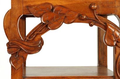 Léon CAUVY (1874-1933) Exceptionnel ensemble de mobilier de chambre à coucher, réalisé...