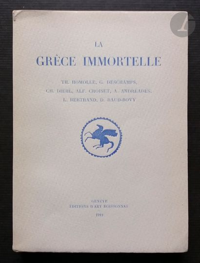 null BOISSONNAS, FRÉDÉRIC (1858-1946)
La Grèce Immortelle.
Éditions d'Art Boissonnas,...