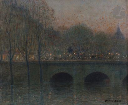 null Gabriel Marie BIESSY (1854-1935)
Le Pont Neuf, 1923
Huile sur toile.
Signée...