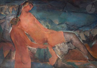 null Pierre Ernest KOHL (1897-1985)
Les Deux amies, vers 1925
Huile sur toile.
Signée...