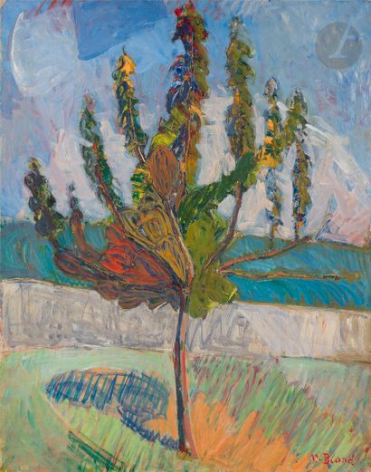null Maurice BLOND (1899-1974)
Tree
Oil on paper pasted on canvas.
Signed lower right.
92...